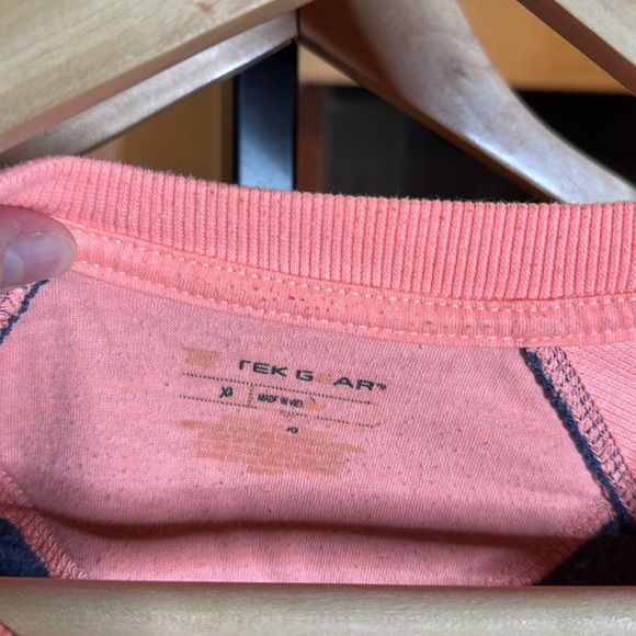 Tek Gear Blue & Orange Pullover Sweatshirt Athleisure Top Size XL - Picture 2 of 4